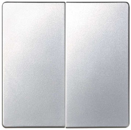 Лицевая панель Simon82 для 2-кл. выключателя алюминий фото Лицевая панель Simon82 для 2-кл. выключателя алюминий картинка